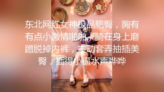 东北网红女神极品肥臀，胸有有点小激情啪啪，骑在身上磨蹭脱掉内裤，主动套弄抽插美臀，插得小逼水声哗哗